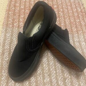 Vans Classic Black Canvas Slip-Ons